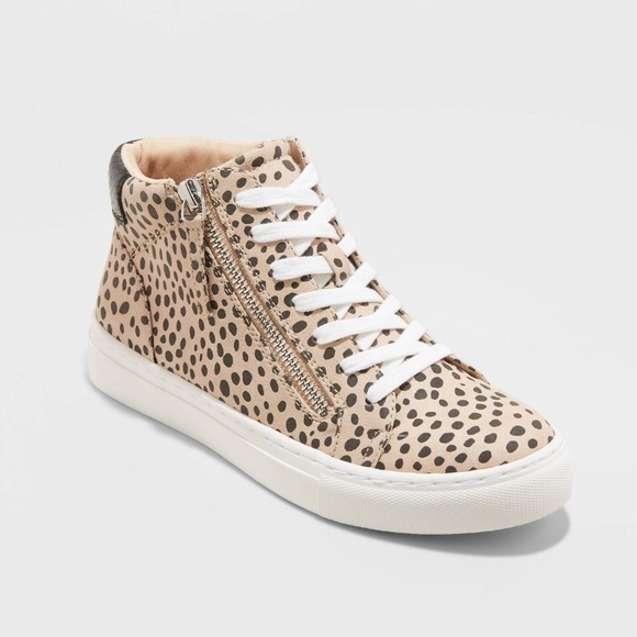 Universal Thread Shoes - Women's Brooklin High Top Leopard Print Sneakers